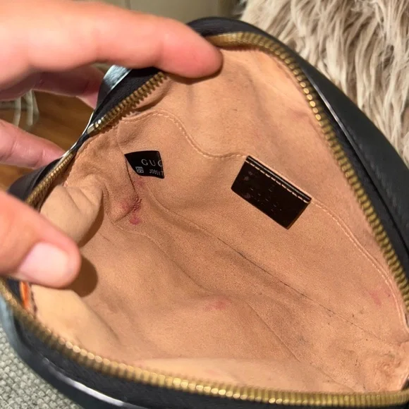 Gucci Black Quilted Leather bum bag. Only - Picture 7 of 11